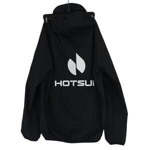 Hotsuit Spell Out logo Black Hooded Sauna Sweatsuit Jacket Womens XL
